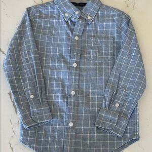 Janie and Jack Blue Plaid Button-Down Shirt
